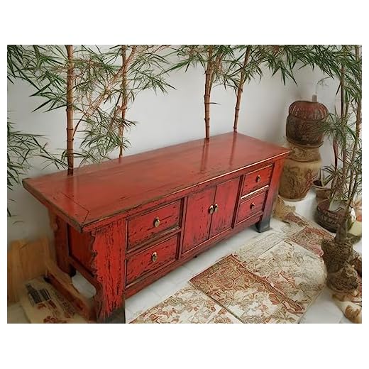 Chinesisches Lowboard im Shabby Chic Stil