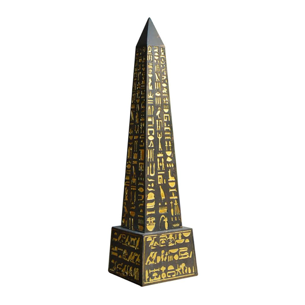 Amazon.co.jp: Lllunimon 古代エジプトのオベリスクの置物、樹脂工芸 