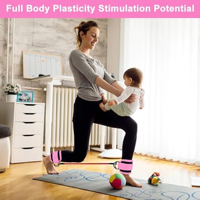 Ankle Resistance Bands with Cuffs, LIOUCBD Ankle Bands for Working Out, Ankle Resistance Band for Leg, Women Exercise Equipment for Kickbacks Hip Fitness Training Yoga Pilates Gym