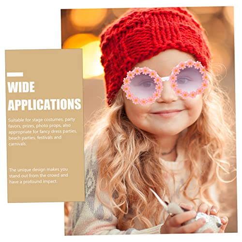 Boys and Girls Flower Sunglasses UV Protection Sunflower Design Eyewear for Children Party Sunglasses for Boys and Girls Anti-UV Summer Shades3