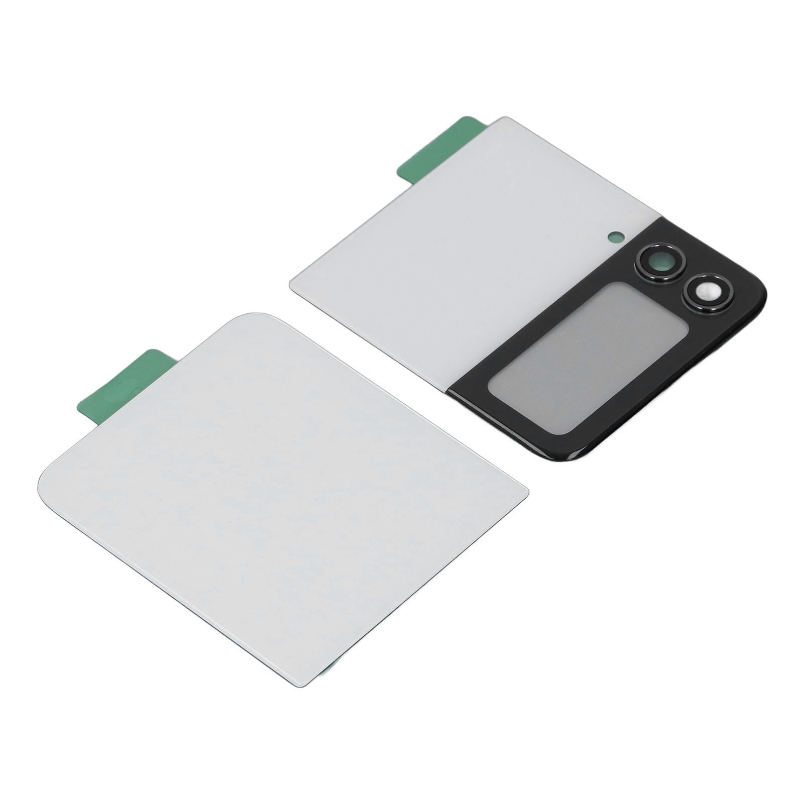 Dpofirs Back Cover do Z Flip 4 5G, Premium Glass (WHITE)