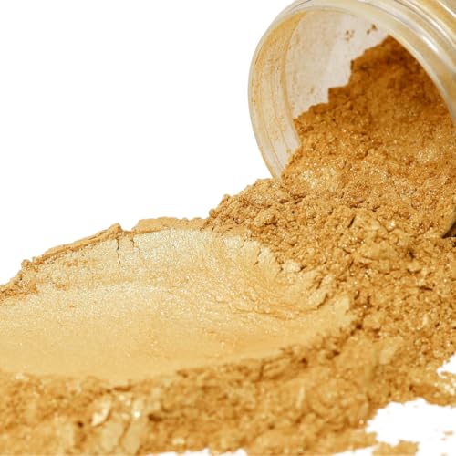FIREDOTS Old Royal Gold Mica Powder - 100 grams - Epoxy Resin Color Pigment - Metallic Gold Mica Powder for Epoxy Resin - Gold Epoxy Pigment Powder - Epoxy Color Pigment - Epoxy Resin Pigment