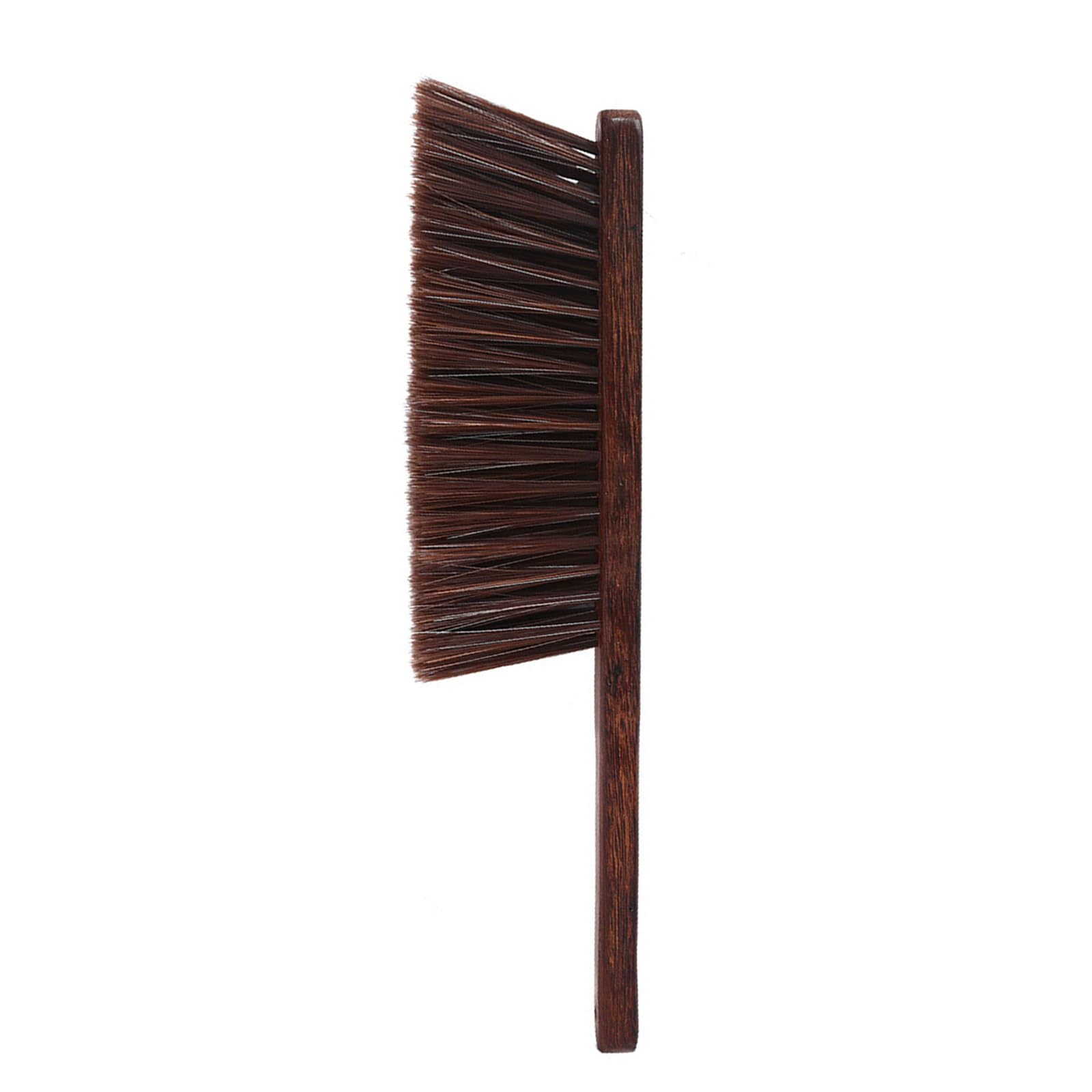 NEWFT Wooden Handle Soft Bristles Dusting Brush Hand Broom with Ergonomic Grip for Gentle Cleaning on Furniture Floor Wood Handle Hand Broom