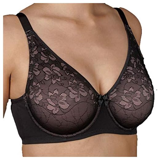 Selene - INMA-C Sujetador Copa C con Aros SIN Relleno REALIZADO EN Microfibra con BLONDA Encaje Color: Negro Talla: 110