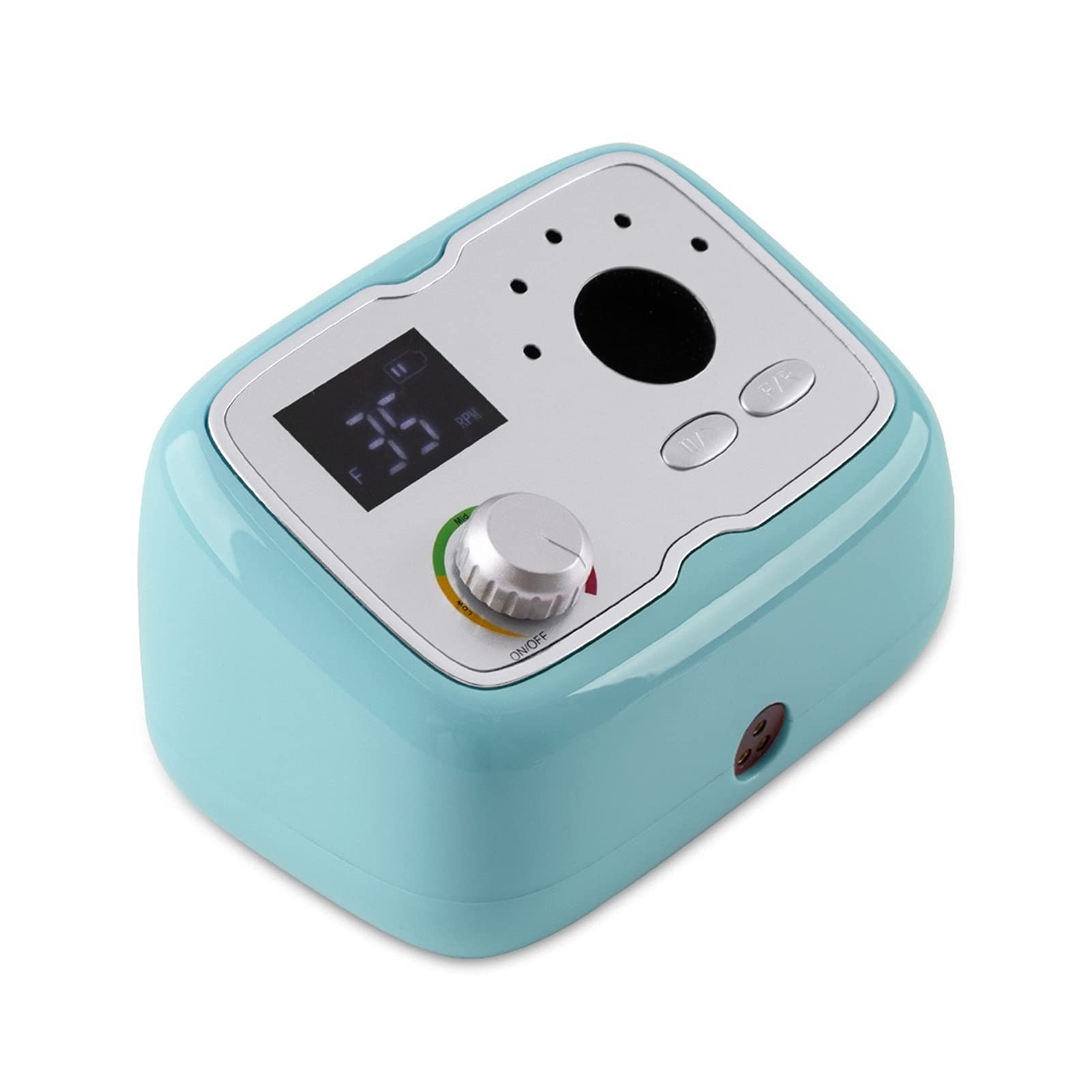 Wiertarka do paznokci Cordless Desktop Paznokci Wiertarka Stojak Manicure Maszyna Przenośna 3500 0PM. Elektryczny akumulator polerki do paznokci(Wit)