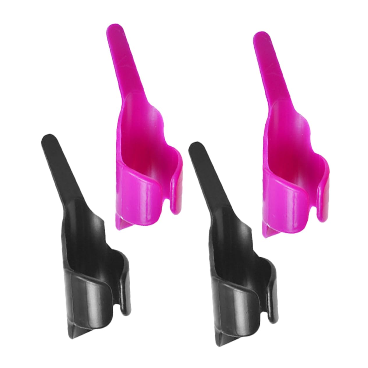 ARTIBETTER 2sets Blue Sewing Finger Template Sewing Tools Needle Hook Positioning Finger Plastic Tool for DIY Projects 4pcs*2