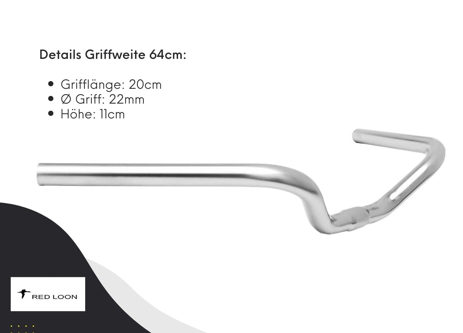 PRUNUS Fietsgrepen, ergonomisch, 22 mm stuurgrepen, kort, van antislip