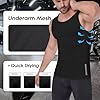 Canottiera Uomo Traspirante Mesh con Tecnologia Asciugatura Rapida Maglia Sportiva Compressiva Senza Maniche per Corsa, Fitness ed Escursioni Ventilato per Attività Compression Sleeveless Shirt #3