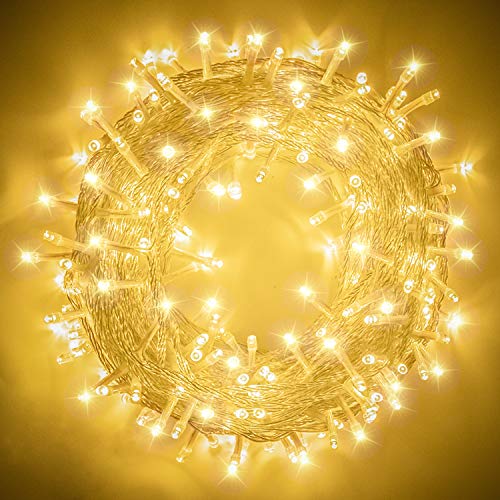XUNXMAS 109ft 300 LED Christmas String Lights Indoor Outdoor, 8 Modes Christmas Tree Lights, Connectable Waterproof Twinkle Fairy Lights for Bedroom Party Patio Christmas Tree Decor(Warm White) XUNXMAS 109ft 300 LED Christmas String Lights Indoor Outdoor, 8 Modes Christmas Tree Lights, Connectable Waterproof Twinkle Fairy Lights for Bedroom Party Patio Christmas Tree Decor(Warm White)