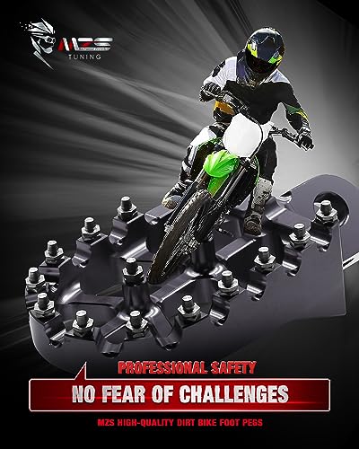 Image of MZS Dirt Bike Foot Pegs for KX250 KX450 KX450F CRF300L CRF450R CRF1000L
