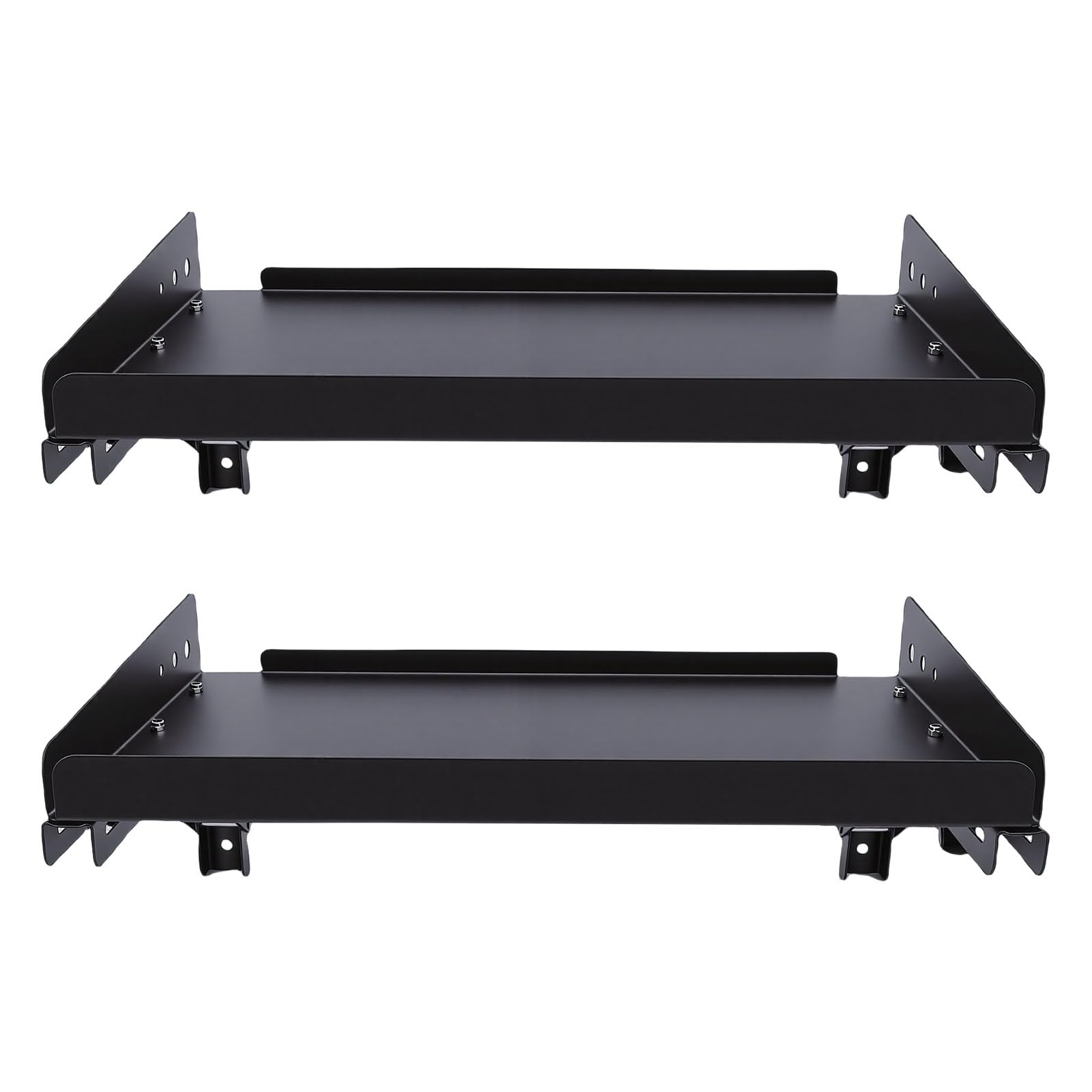 Cocoarm Scaffale Portaoggetti Pieghevole per Garage Scaffale in Metallo Resistente per Utensili Elettrici e Cassetta degli Attrezzi 2 Set Regolabile e Salvaspazio