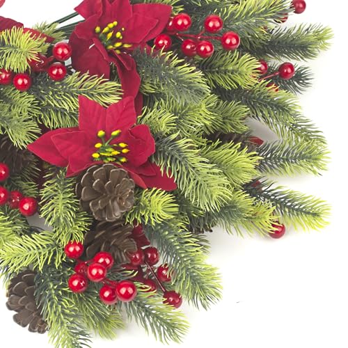 8PCS-Artificial-Flowers-Bouquet-Christmas-Floral-Pine-Cones-Red-Fake-Berry-Picks-Stems-Holly-Holiday-Floral-Picks-for-Xmas-Tree-Party-Decoration-DIY-Indoor-Table-Centerpieces 8PCS Artificial Flowers Bouquet Christmas Floral Pine Cones Red Fake Berry Picks Stems Holly Holiday Floral Picks for Xmas Tree Party Decoration DIY Indoor Table Centerpieces