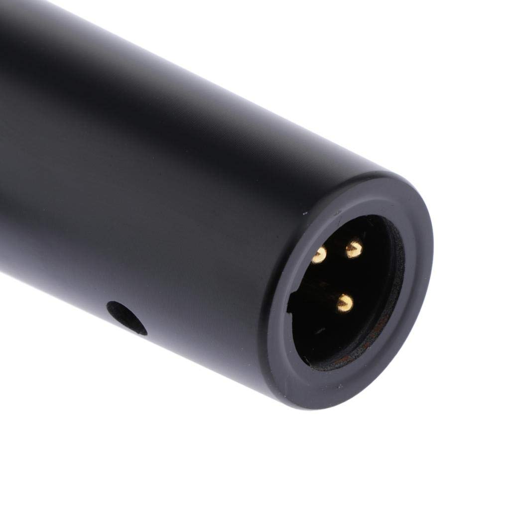 Profesjonalny ręczny mikrofon przewodowy, Hi-Fidelity Dynamic Metal Mic, przednia szyba do wyraźnego wokalu, do karaoke, ślubu, mowy, stal nierdzewna, długość 18 cm