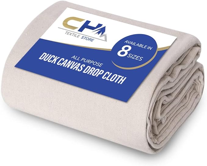 Canvas Drop Cloth for Painting (Size 4 x 12 Feet Pack of 1) Pure