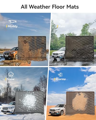 3W BMW iX1 U11 Kofferraumwanne Maßgeschneiderte,Hundegerechte TPE Kofferraummatte Kompatibel für BMW iX1 2023 2024,Alle Wetter Rutschfestes BMW Schutzmatte,Einfach zu Reinigen BMW Accessories