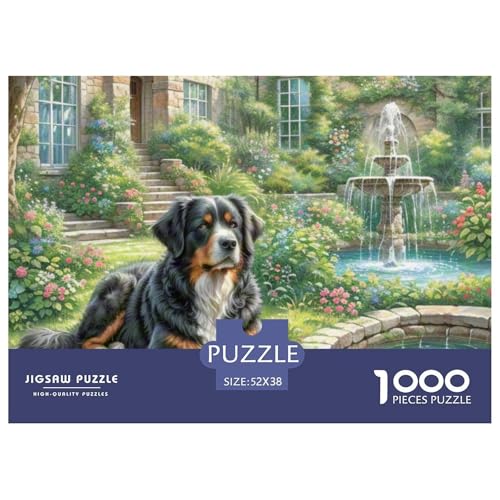1000Pezzi Newfoundland Dog Puzzle Giochi Impegnativo E Difficile Decorazione Famiglia Regalo Giocattolo Perfetto Per Appassionati Di Puzzle Per Adulti 14+ 52x38cm/1000pcs