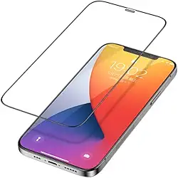 Película de Vidro 3D para iPhone 12 Pro Max, Proteção Total da Tela, Transparente, com Kit de Aplicação