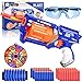 Herefun Kinder Pistole für Nerf Pfeile, Blaster Pistole mit 60 Schaumstoff Munition + Schutzbrille + Darts Handgelenkband, Schießspielzeug für Kinder, Geburtstagsgeschenk für Jungen und Mädchen