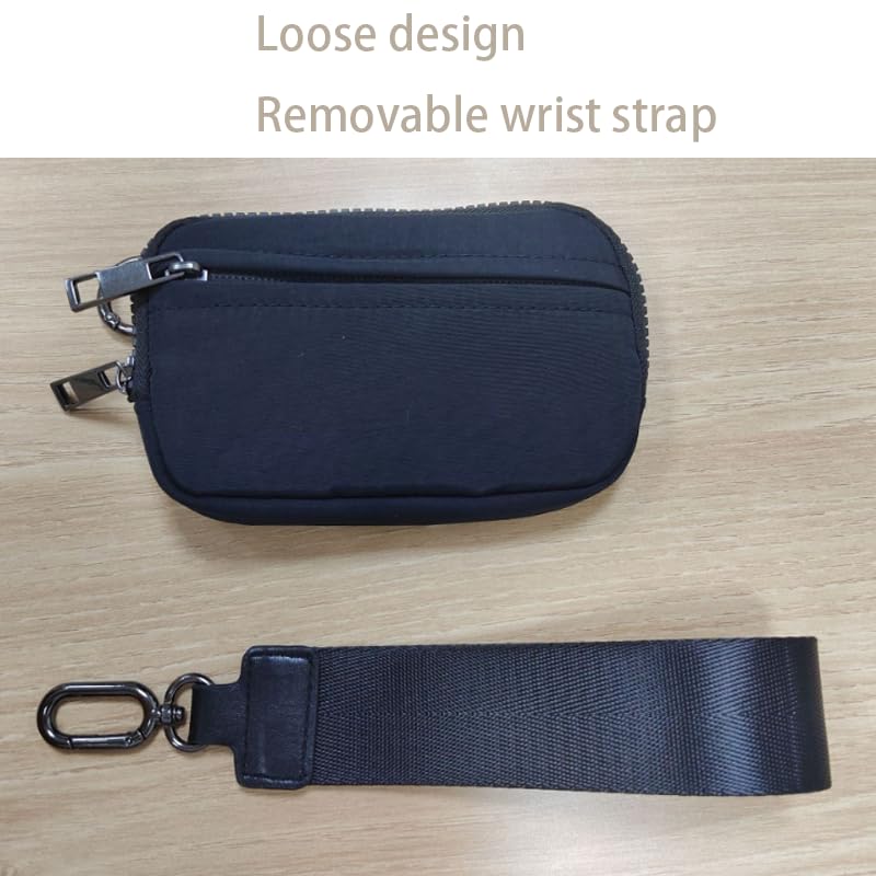 Commonlyto Wallet, The Iris' Wallet 2nd Gen, Waterproof Wristlet, with 3 Zipper Pockets & A Clear Space Pockets, Second Generation, unisex (Pink)3