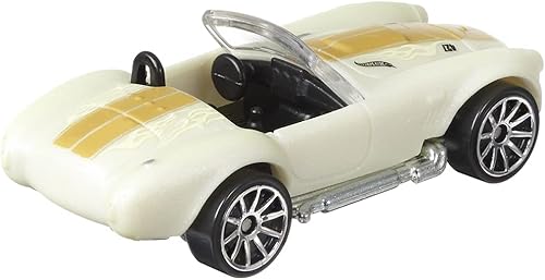 Miniatura 3 de Hot Wheels Coche coleccionable de cambio de color ~ CFM48 ~ Shelby Cobra 427 SC – Vehículo de cambio de color fundido a presión – dorado a blanco