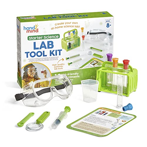 hand2mind Starter Science Lab Tool Set, Science Lab for Kids, Science Supplies, Kids Science Experiments, Science Kits for Kids, Chemistry Set, Educational Science Kits, Science for Kids (12 Tools)