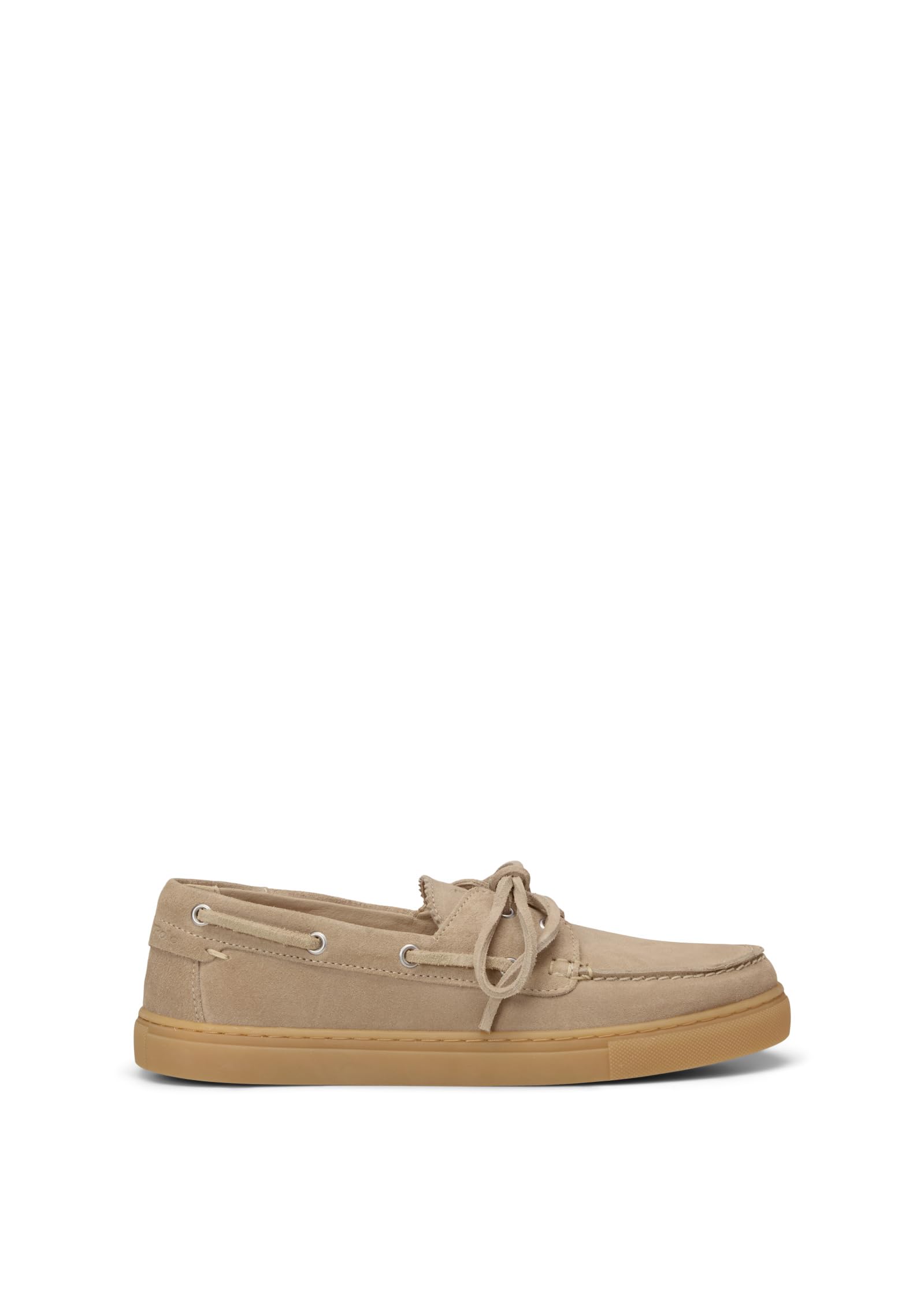 Marc O’ Polo Damen - Schnürschuhe Kara 1B in beige Rauleder