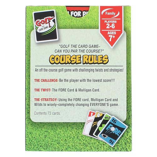 Image of Family Golf Card Game for Adults & Kids, 2-6 Players
