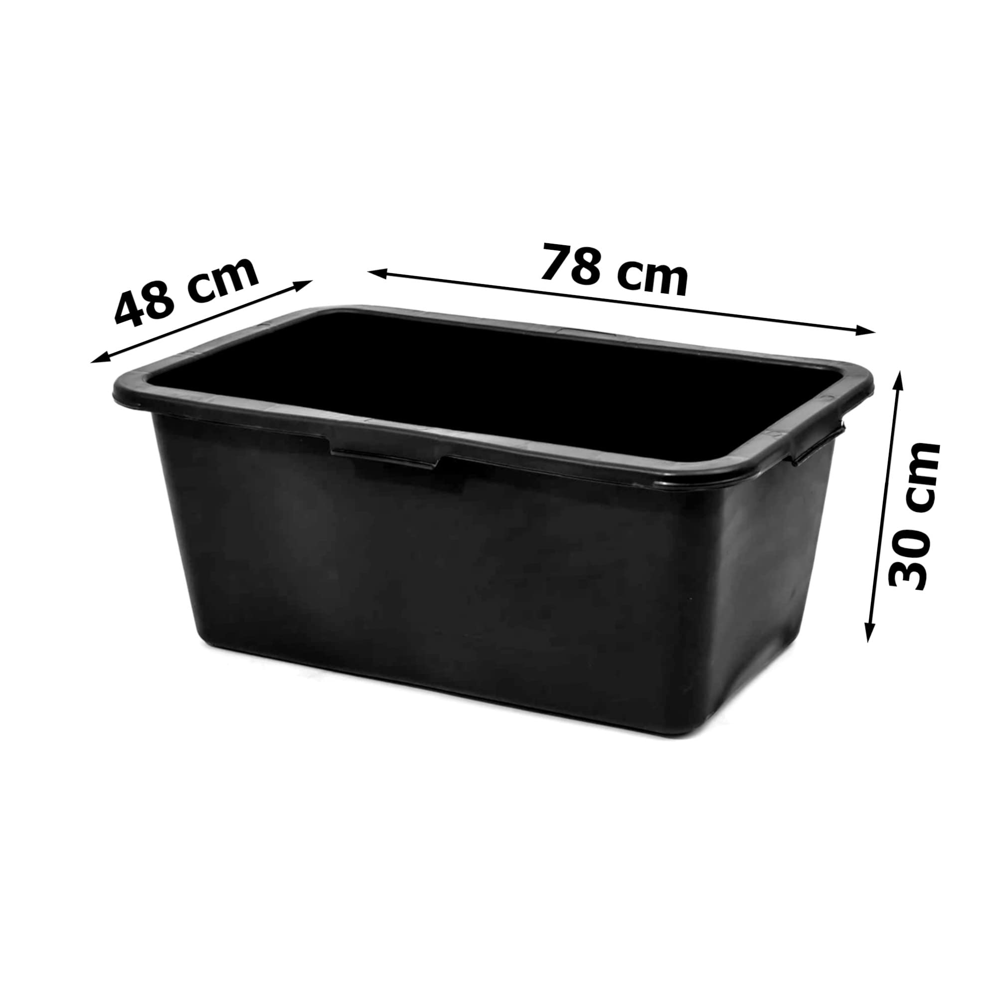 Mortar Box - Bandeja para mortero (5 unidades, plástico, 80 L, 78 cm), color marrón