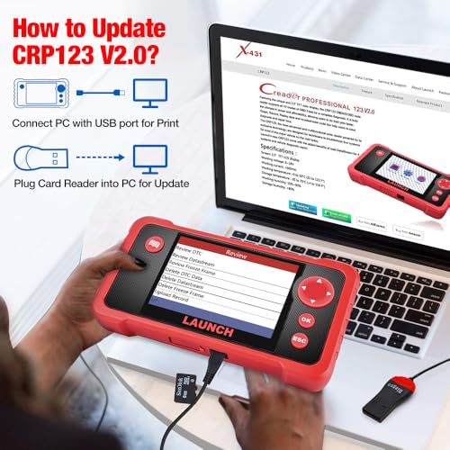 image for LAUNCH CRP123 V2.0 Elite OBD2 Scanner, 2025 New Engine/ABS/SRS/Transmi