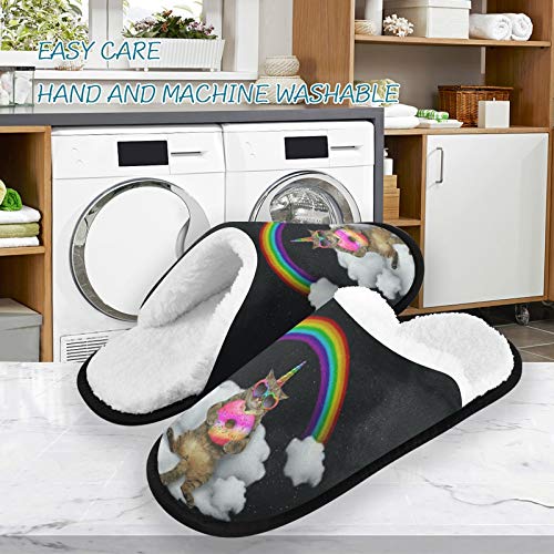 Visesunny Modern Cute Funny House Slippers for Women Men - Unisex Indoor Outdoor3