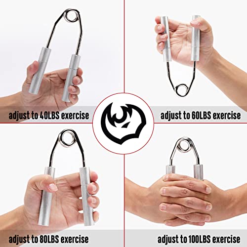 FitBeast-Hand-Strengthener-Grip-Adjustable-Resistance-40-100-LBS-Grip-Strength-Trainer-Metal-Hand-Exerciser-for-Strength-Hand-Squeezer-Grip-Strength-Wrist-Finger-Hand-Gripper-with-2-NBR-Covers