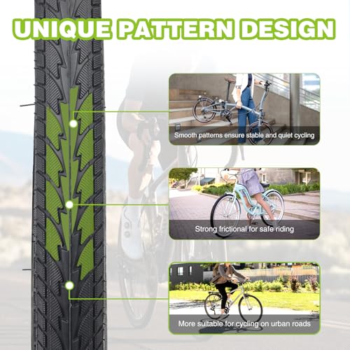 20/24/26 x 1.75 Inch Bike One/Two Pack Bicycle White Wall