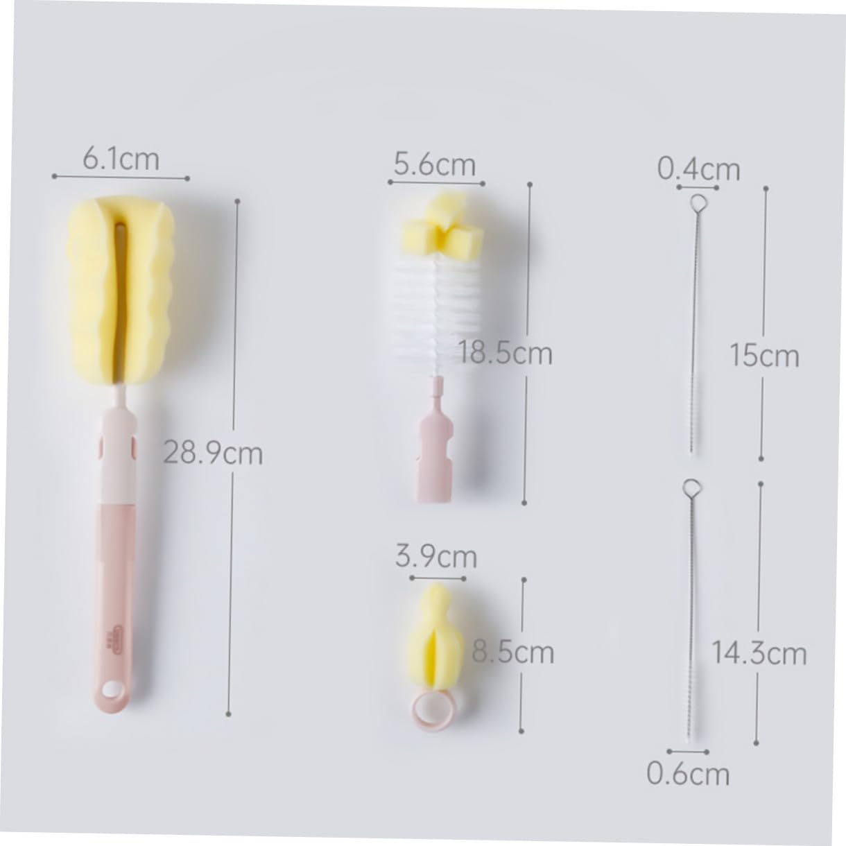 Beavorty 3 Set Spazzola Per La Pulizia Delle Bottiglie Scrubber Pennello Bottiglia Spazzola Per La Pulizia Della Beuta Bottiglia Per La Pulizia Manico Lungo Pennello Manico Lungo Rosa Pp