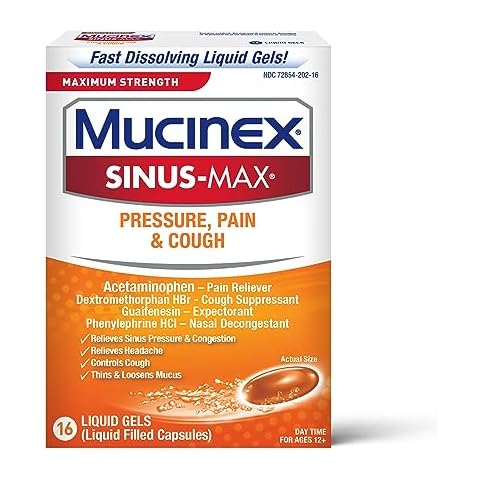 Mucinex Sinus-Max Max Strength Liquid Gels Cover