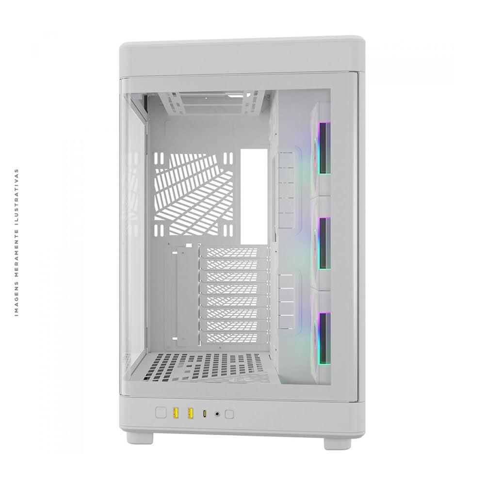 Gamdias Neso P1 Wh Computer Case Full Tower Bianco (neso P1 Pro Dual Chamber FulL-Tower White Case)