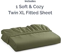 Vista 26 de King Fitted Bed Sheet - Bottom Single Fitted Sheet Only - Ultra-Soft Hotel Luxury Bedding w/ 8-16 Inch Deep Pockets - Breathable, Cooling & Wrinkle