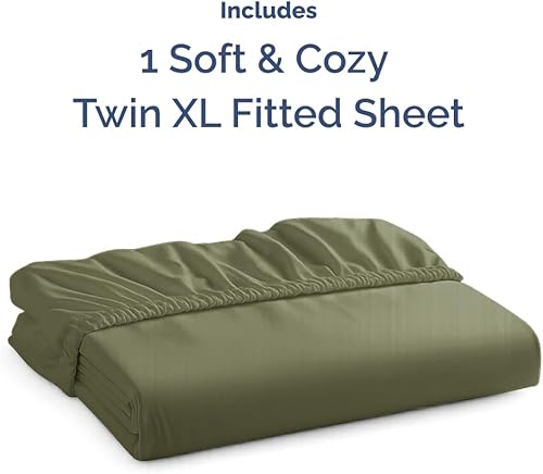 Miniatura 26 de King Fitted Bed Sheet - Bottom Single Fitted Sheet Only - Ultra-Soft Hotel Luxury Bedding w/ 8-16 Inch Deep Pockets - Breathable, Cooling & Wrinkle