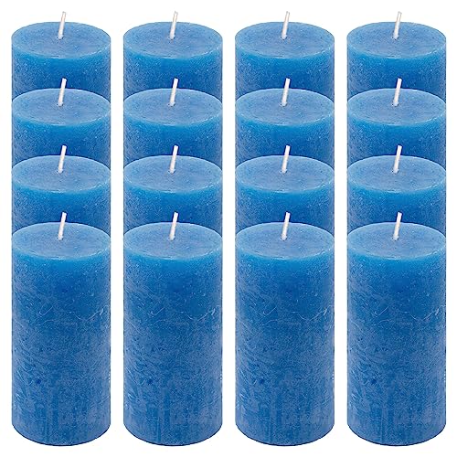 Rustik-Kerze Höhe 10 cm Ø 5 cm lange Brenndauer Rund-Kerze...