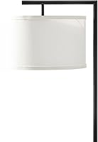 Vista 6 de Brightech Montage - Lámpara de pie moderna - Lámpara de pie LED con pantalla bronceada para salas de estar y oficinas - Luz de lectura