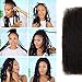 FASHION IDOL Afro Kinkys Bulk Human Hair for Dreadlock Extensions Loc Repair Braiding Twist Tight Afro Kinky Human Hair for Loc 3 Packs 150 Gram Natural Black 16 Inches 5.3 Oz
