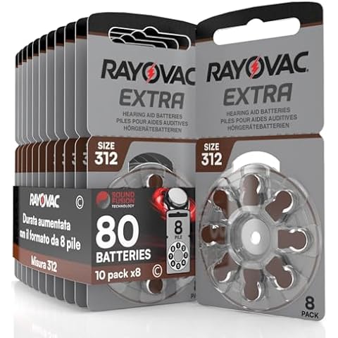 Rayovac Extra 312 Hearing Aid Batteries Cover