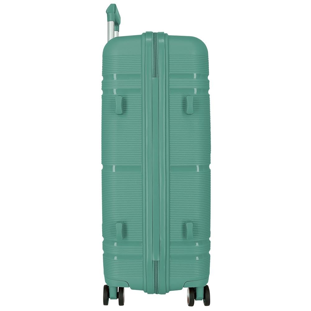 Roll Road Universe Duża walizka Zielony 50 x 75 x 29 cm Twardy 4,1 kg Zamek TSA Polipropylen 4,1 kg 96LExtensible, Zielony, Talla única, Duża walizka