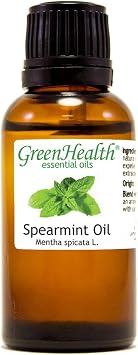 Spearmint 1 fl oz 30 ml Glass Bottle 100% Pure Essential Oil GreenHealth