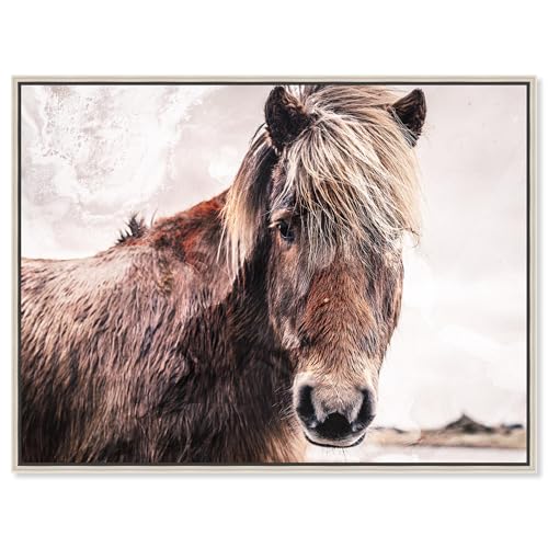 Country Farmhouse Canvas Print Painting Animal Wall Art 'Horse in