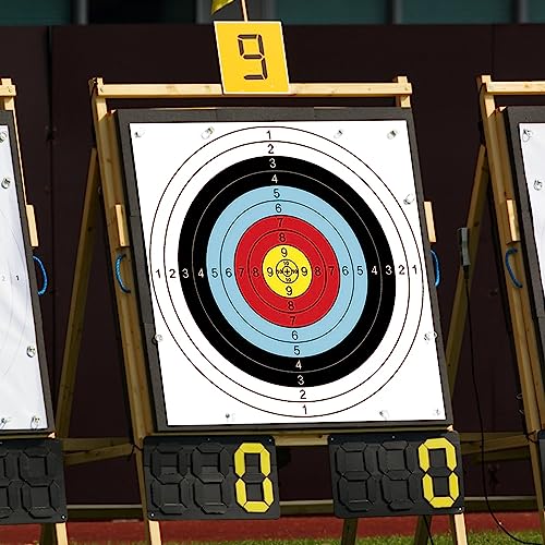 40 Blatt Bogenschießen Zielscheiben,Bogenschießen Ziel Gesicht, 40x40cm voller Ring Pfeil Bogenschießen Praxis Bogenschießen Ziel Papier, verwendet für Erwachsene und Kinder Ziel Jagd Praxis