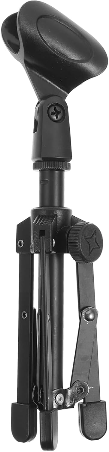 Generic Foldable Tripod Desk Mic Stand Clip Height for Home Studio and Live Performance Construction Lightweight and Portable Microphone Mount