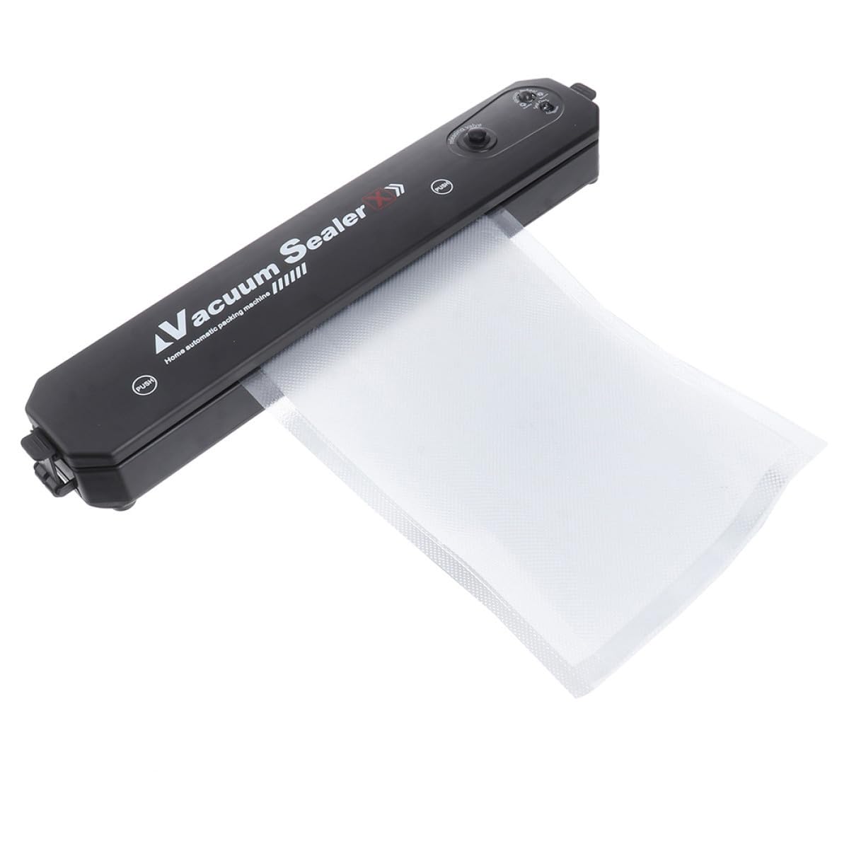 Scelleuse sous Vide Alimentaire Portable Automatique en Plastique Noir Faible Vibration et Paquet de Scellage pour Conservation des Aliments en Voyage