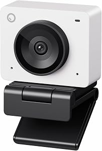 OBSBOT Meet SE 1080P 100FPS Webcam for PC, AI Auto Framing Streaming Camera | 1/2.8" Sensor, Beauty Mode, Gesture Control, Staggered HDR, Web Camera for Desktop Computer, Laptop, Meeting. (Cloud White)