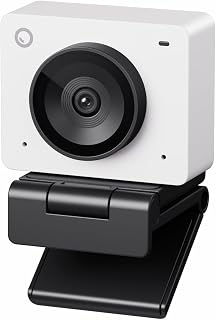 OBSBOT Meet SE 1080P 100FPS AI Webcam with Gesture Control, Auto Framing & Staggered HDR for Streaming & Meetings (Cloud White)