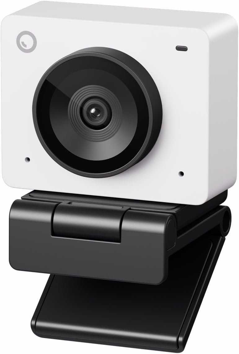 OBSBOT Meet SE 1080P 100FPS Webcam for PC, AI Framing Streaming Camera with 1/2.8" Sensor, Beauty Mode, Gesture Control, Staggered HDR, Web Camera for Desktop Computer, Laptop, Meeting (Meet SE White)